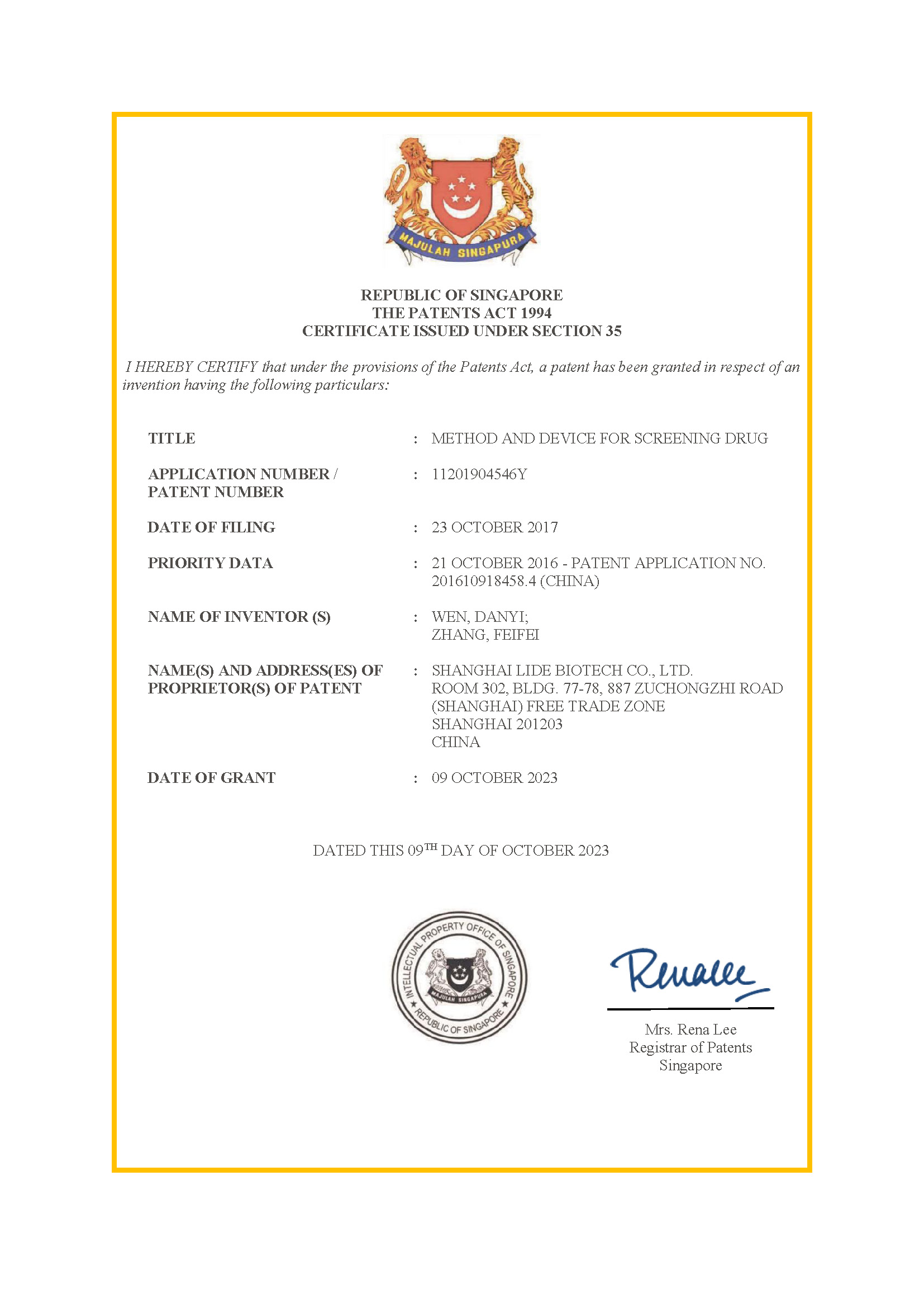 Certificate of Grant_11201904546Y.jpg